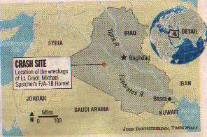Crash Site--Location of the wreckage of Lt. Cmdr. Michael Speicher's F/A-18 Hornet