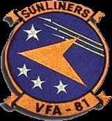 VFA-81 Sunliners---Squadron that Lt. Cmdr. Speicher flew with from the Saratoga.